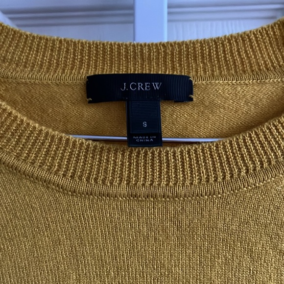 J.crew Merino Wool Mustard Ribbed Hem - Picture 4 of 10